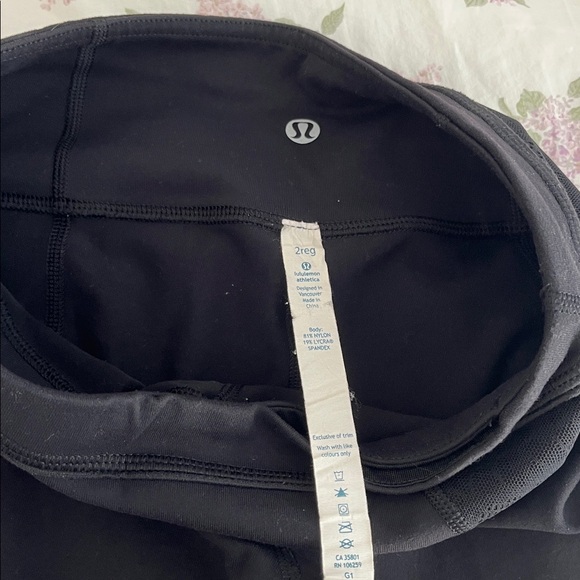 Lululemon athletica women’s black low rise flare bootcut leggings size 2 regular - Picture 8 of 10